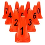 Set 10 conos numerados 1-10 COTI 23 cm
