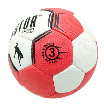 Balón balonmano COMET HB2400 blanco/rojo