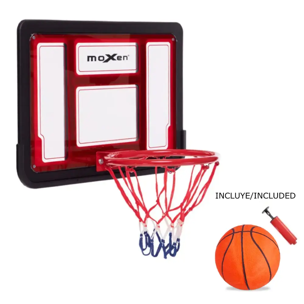 canasta-baloncesto-con-balon-moxen-730005_1.jpg Set tablero de basket SALTO 60x40 cm - Imagen 1