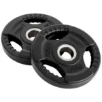 Set 2 discos caucho MASOS c/agarre 1,25 kg