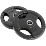 Set 2 discos caucho MASOS c/agarre 5 kg