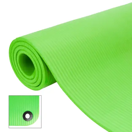 Esterilla fitness y yoga NBR RINA 183X61 cm 10 mm Verde