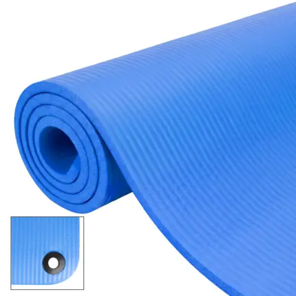 Esterilla fitness NBR RINA 183x61 cm 15 mm Azul