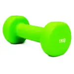 Mancuerna neopreno HANT 1 kg / unid.  Verde claro