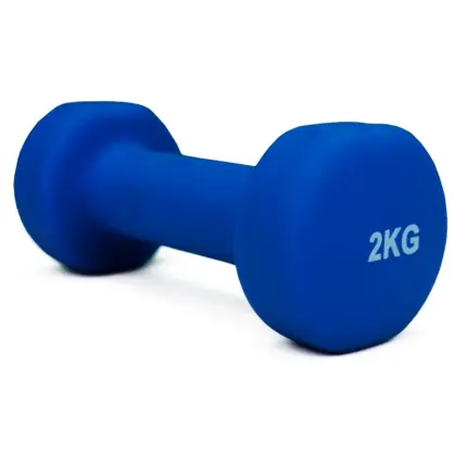 Mancuerna neopreno HANT 2 kg / unid. Azul claro