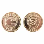 Moneda metálica sorteo campo TOSS - Ø30mm