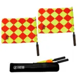 Set banderines árbitro c/funda BUNDES-R - Rombos