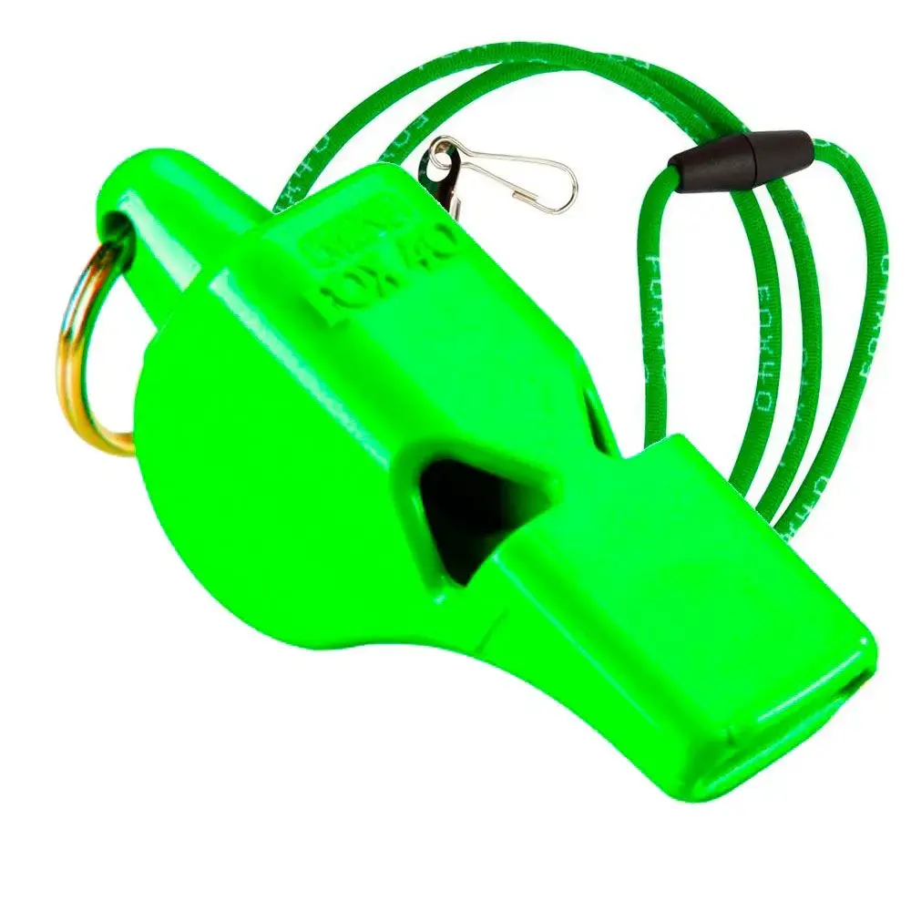 silbato-fox-40-mini-verde-neon-cordon.jpg Silbato FOX 40 MINI Verde Neón - Imagen 1
