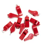 Silbato plástico BEEP. Pack de 12 - Rojo