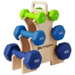 Set 6 mancuernas SOMA 12 kg c/soporte